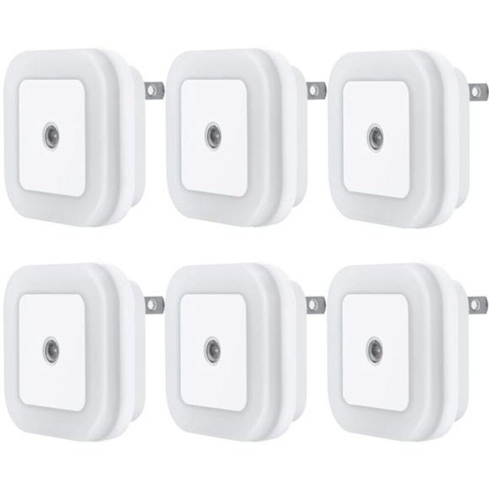 LED Night Light Lamp with Smart Sensor Dusk to Dawn Sensor, Daylight White, 0.5W